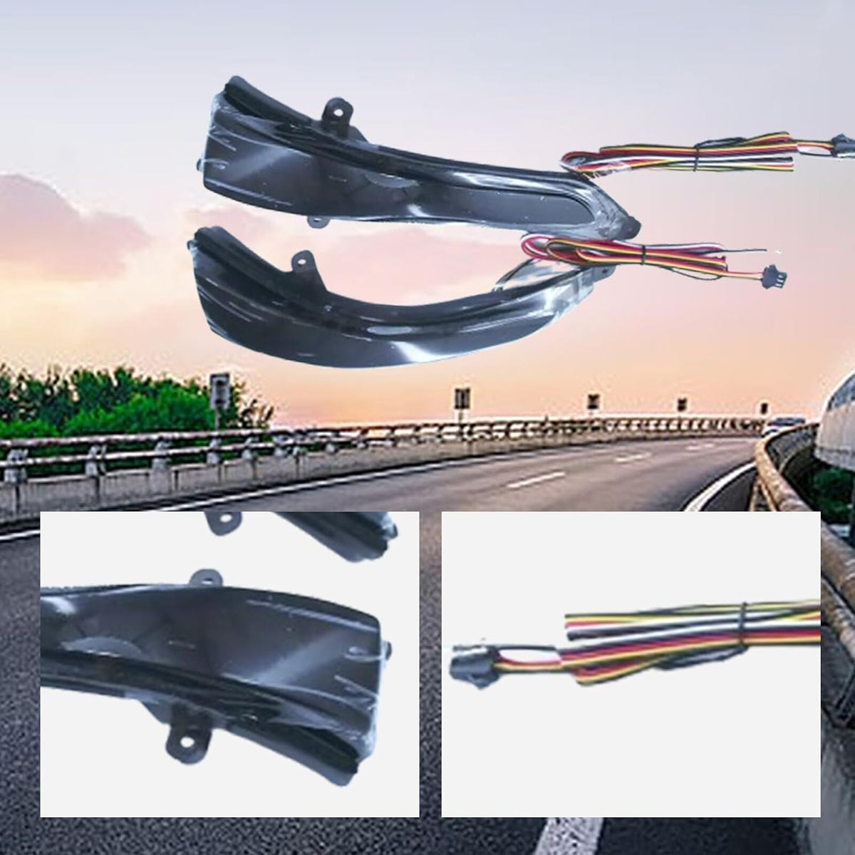 ya 10 9.16 zhengce RGB LED Mirror Sequential Signal Lights and Fog Lights for Infiniti Q50 Q60