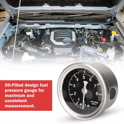 ya 2 8.15 Blue Universal Adjustable Car Fuel Pressure Regulator&Oil Gauge Kit 0-160 PSI L