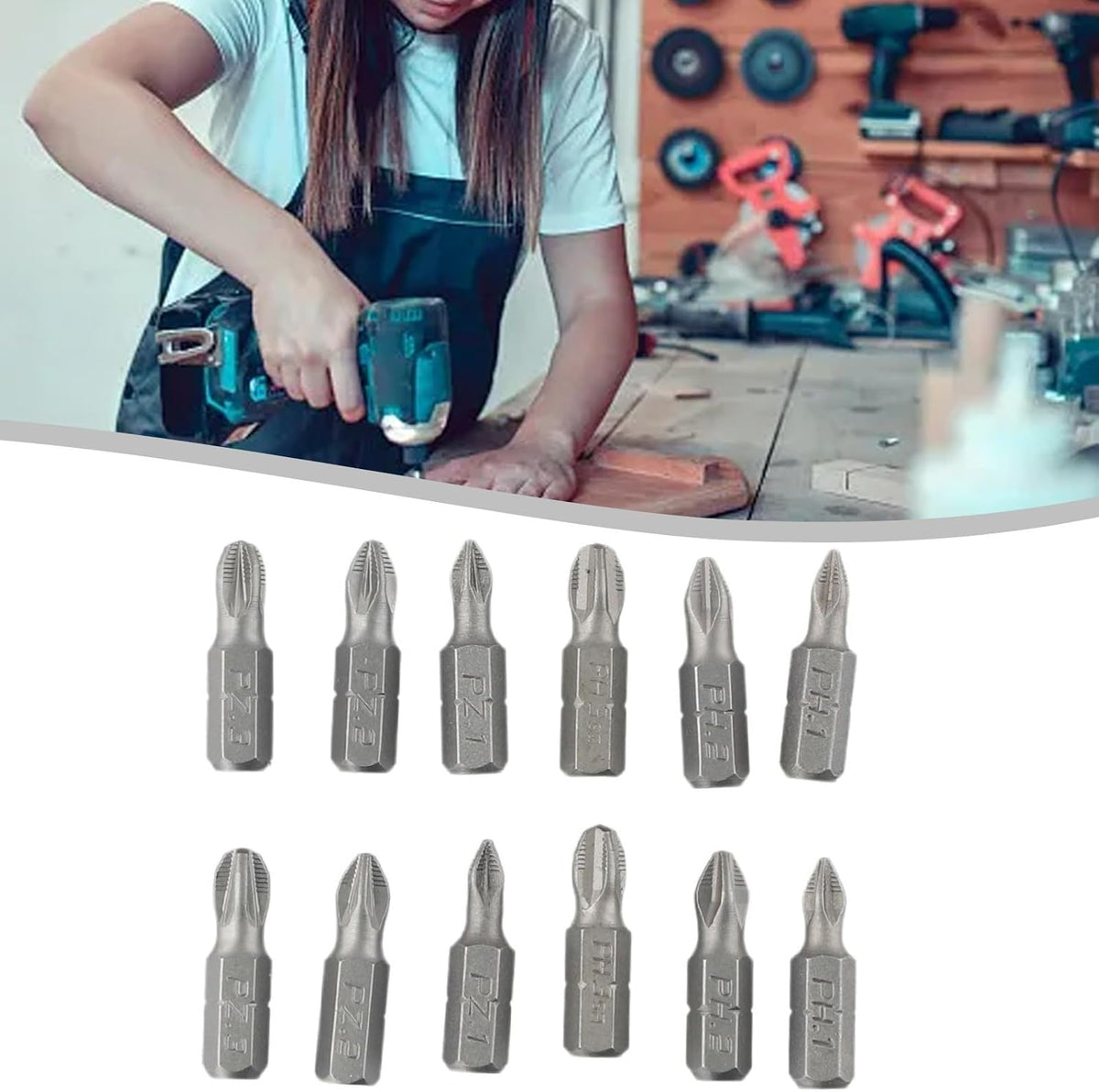 ya 26 10.21 baidi Tool Magnetic Batch Head Drill High Alloy Steel Silver Wind Batch 25mm