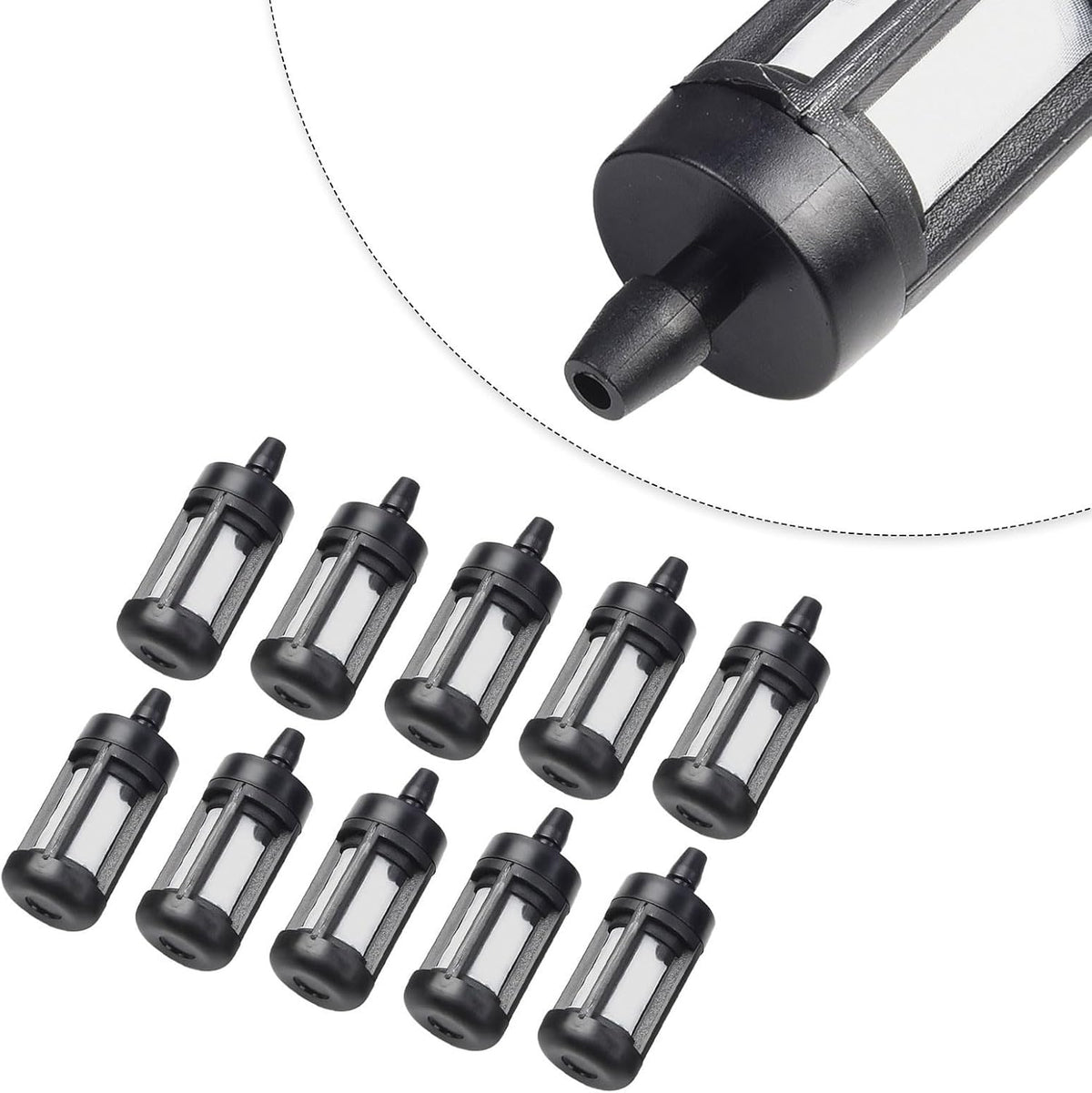 ya 26 10.21 baidi 10pcs Trimmer Brush Cutter Fuel Hose Pipe Filter Improved Fuel Efficiency