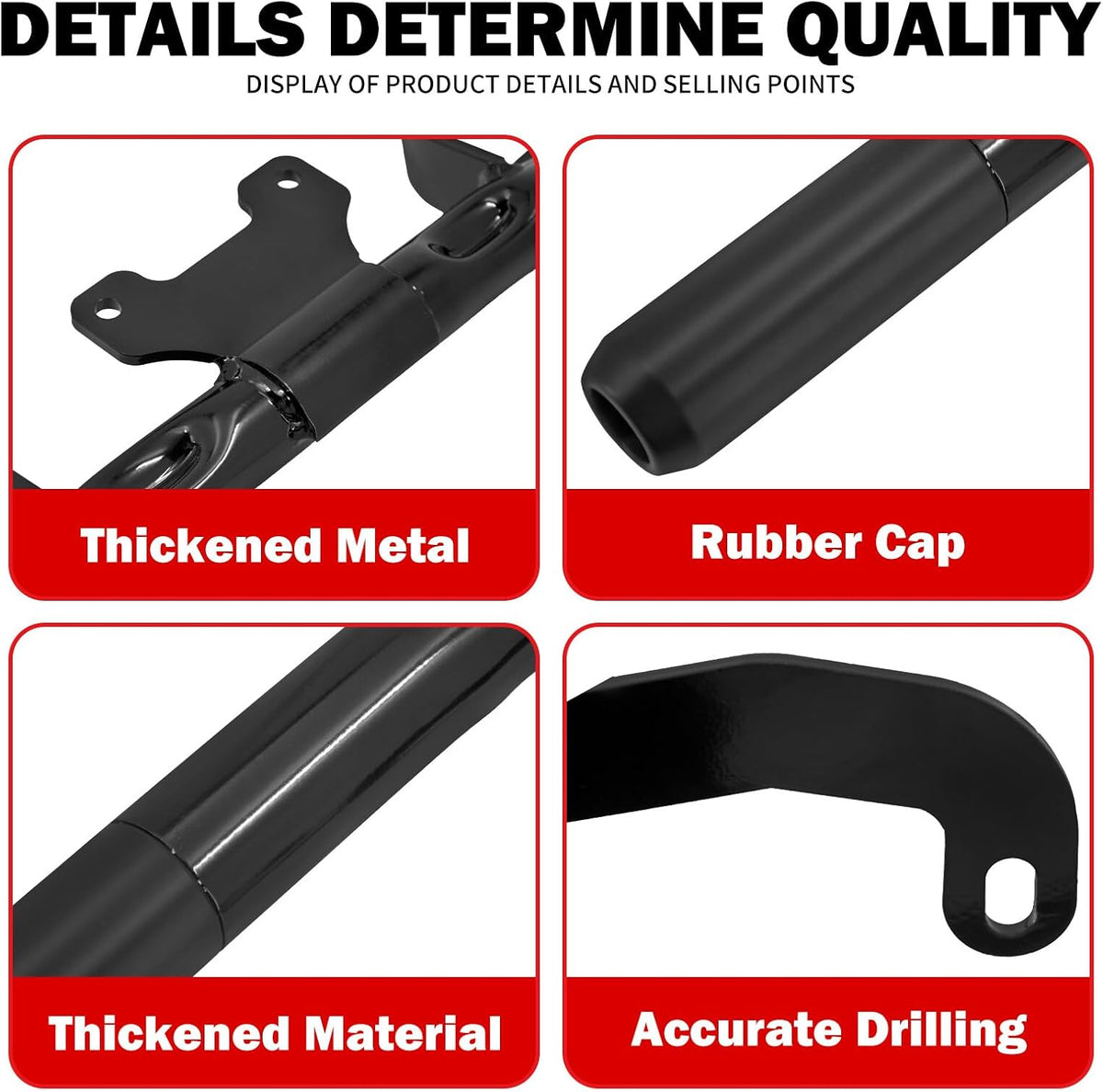ya 4 8.8.2 Black Front Engine Guard Crash Bars for Harley Touring Road Street Gilde 14-2023