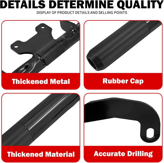 ya 4 8.8.2 Black Front Engine Guard Crash Bars for Harley Touring Road Street Gilde 14-2023