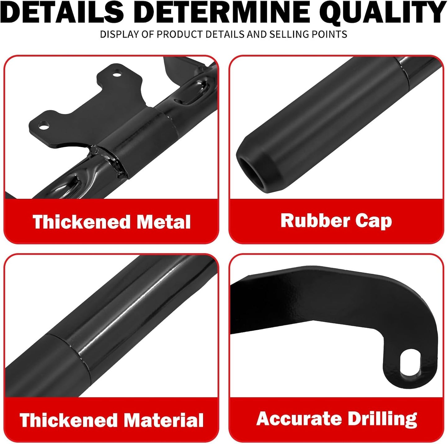 ya 5 8.24 baidi Black Front Engine Guard Crash Bars for Harley Touring Road Street Gilde 14-2023