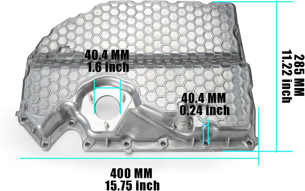 ya 10 9.16 baidi 1xAlu for Mini um Lower Engine Oil Pan 06K103600R for VW for Golf GTI for Audi A3 S3 1.8L 2.0L