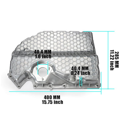 ya 6 8.24 baidi Aluminum Lower Engine Oil pan fits for VW GTI for Golf for Tiguan for Audi A3 TT 06K103600R
