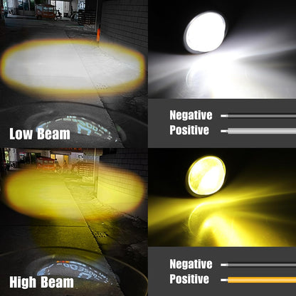 ya 13 9.15 baidi 1/2xLED Work Light Bar Spot Pod Off Road Driving Auxiliary Fog Lamp Yellow White
