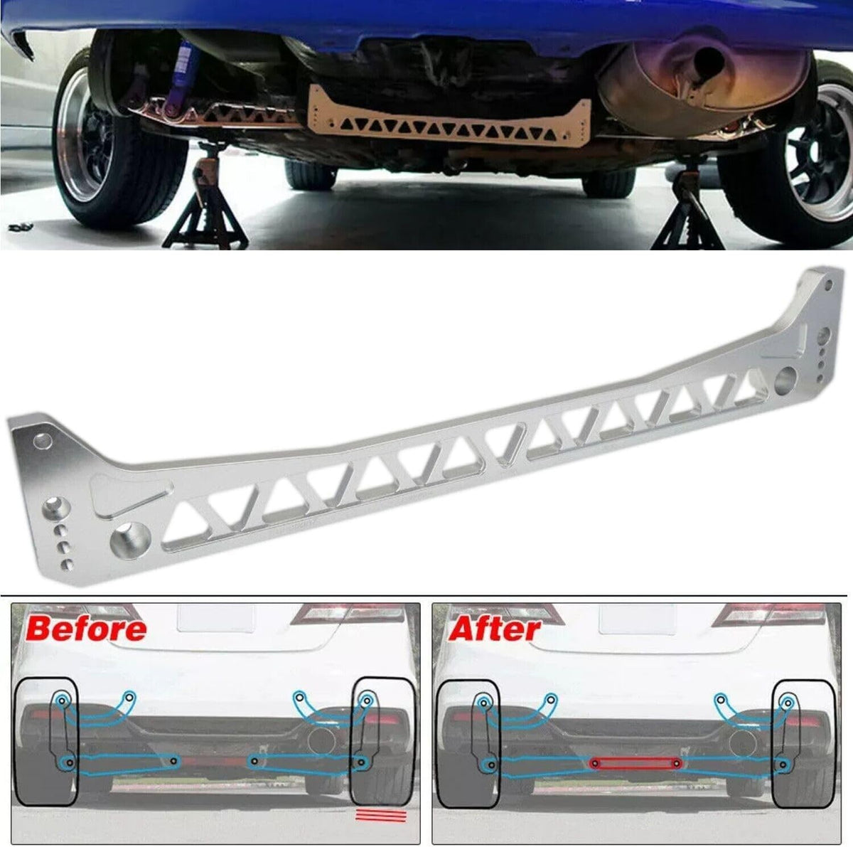 ya 13 9.15 baidi Rear Front Upper Lower Control Arm + Rear Camber for Honda for Civic EK 1996-2000