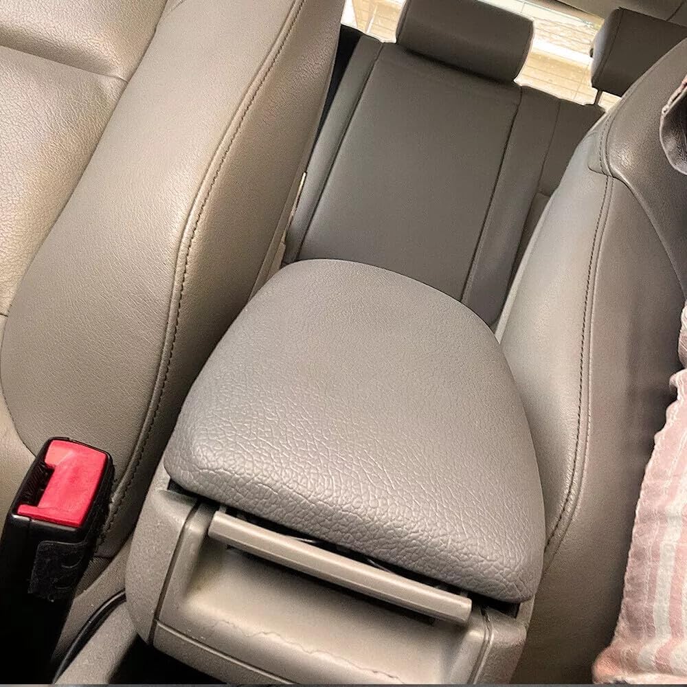 ya 4 8.14 for 2002-2008 for Audi A4 Armrest Center Box Console Lid Cover Beige Leather Replace