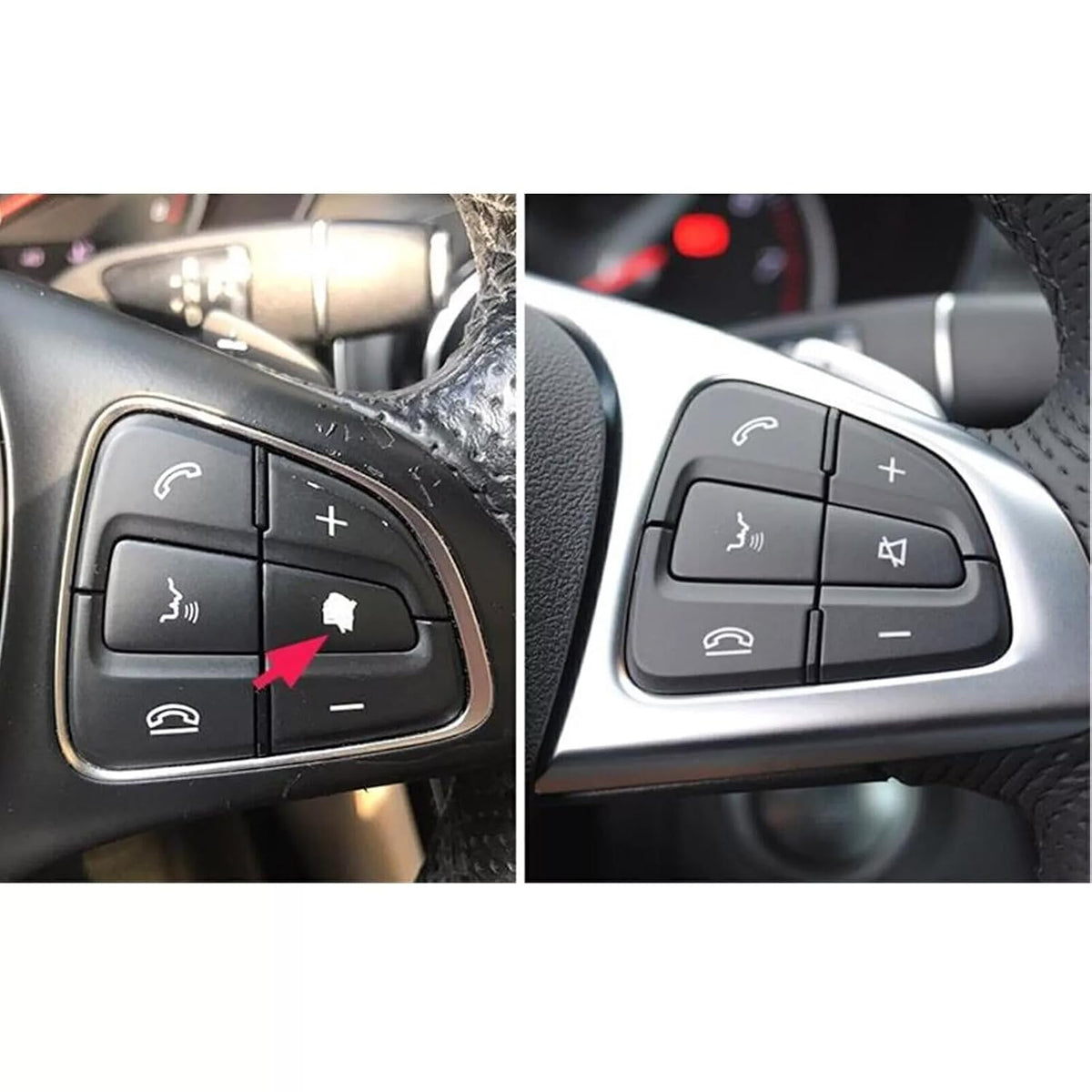 ya 23 10.7 baidi L &R Steering Wheel Right Cruise Control Switch Button for Benz 15-18 W205 C25Tk