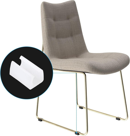 ya 26 10.21 baidi 14mm Chair Leg Cover, 24Pcs Plastic Non-Slip Furniture Feet Protectors White