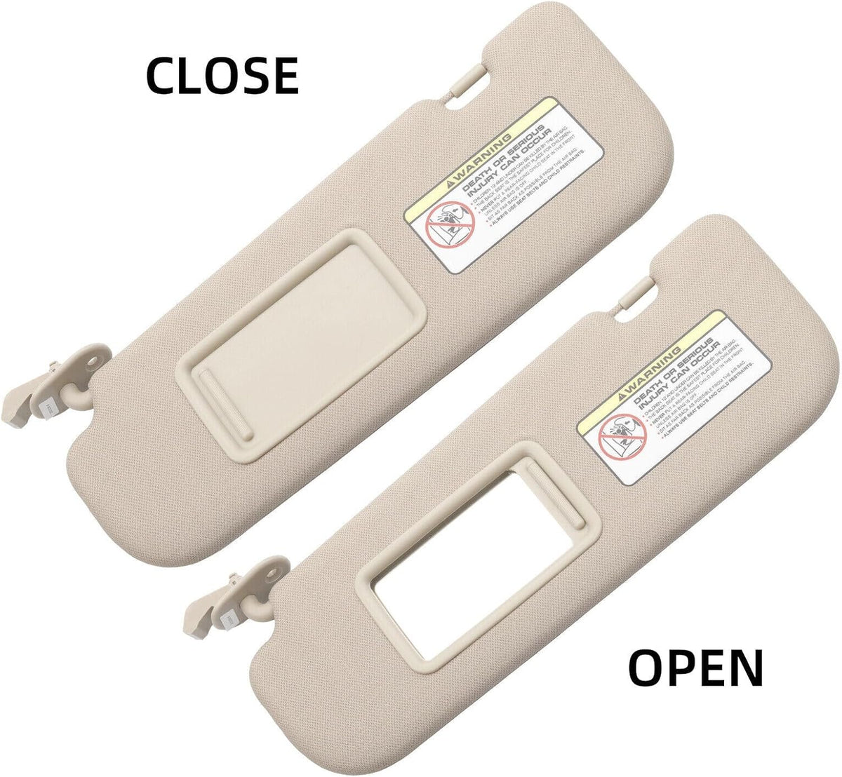 ya 11 9.14 baidi2PCS Beige Left Right Sun Visor for Hyundai for Elantra 2012 GL 2.0L 852203X000TX