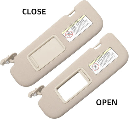 ya 11 9.14 baidi2PCS Beige Left Right Sun Visor for Hyundai for Elantra 2012 GL 2.0L 852203X000TX