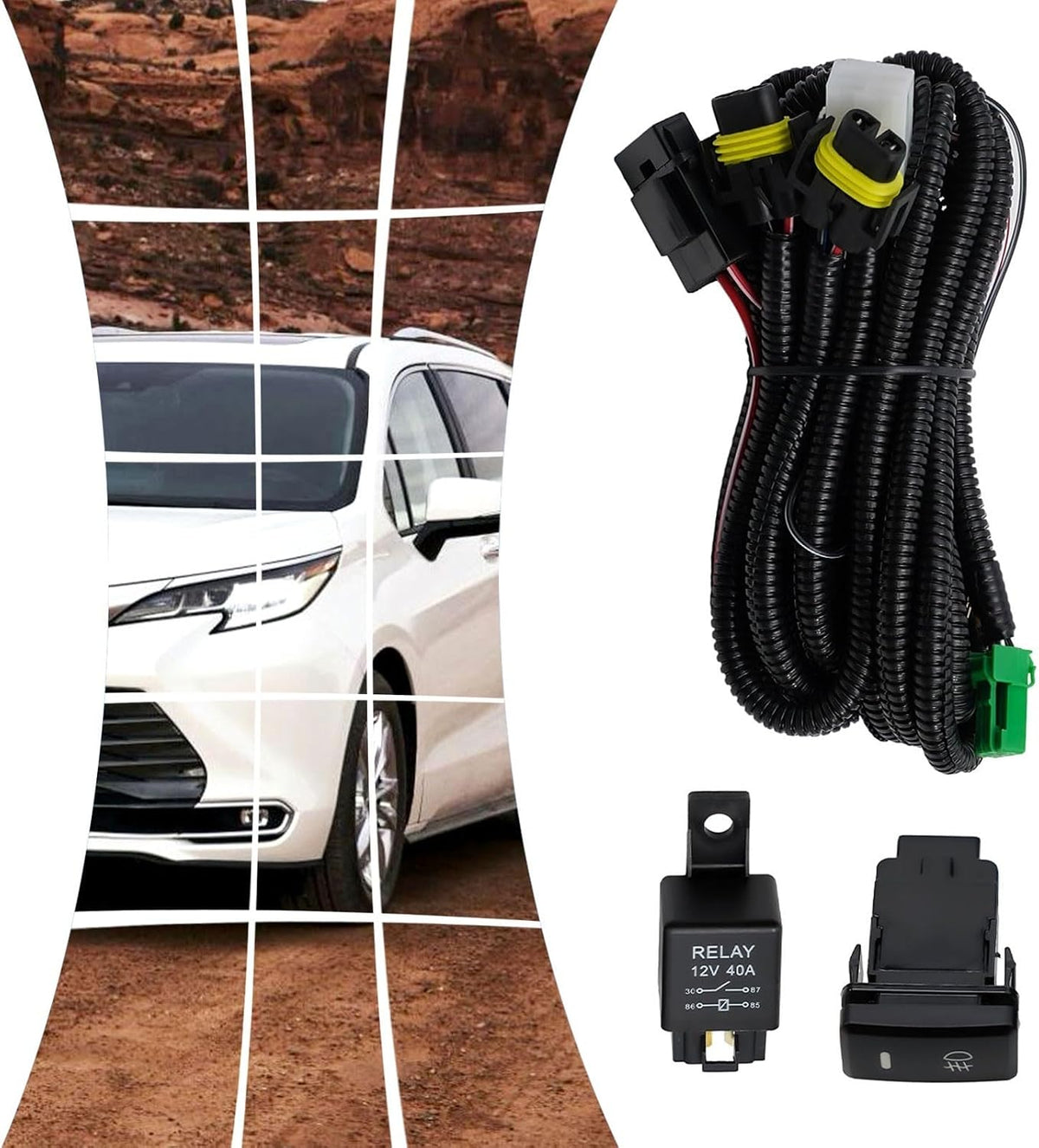 ya 13 9.15 baidi Seamless Compatibility Wiring Harness For Tacoma For Tundra Fog Lights