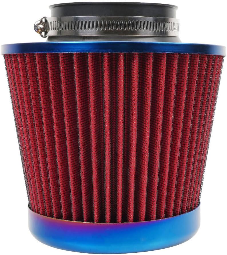 ya 13 9.15 baidi Universal 3/76mm Car Air Filter High Flow Cold Air Intake Dry Cone Replacement