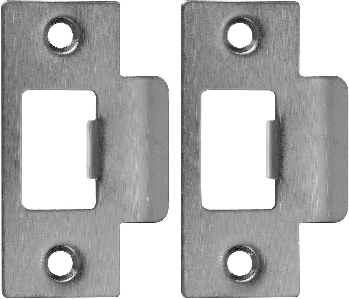 ya 26 10.21 baidi 2-3/4 Stainless T Strike Door Lock Strike Plate, Metal 2 Pcs