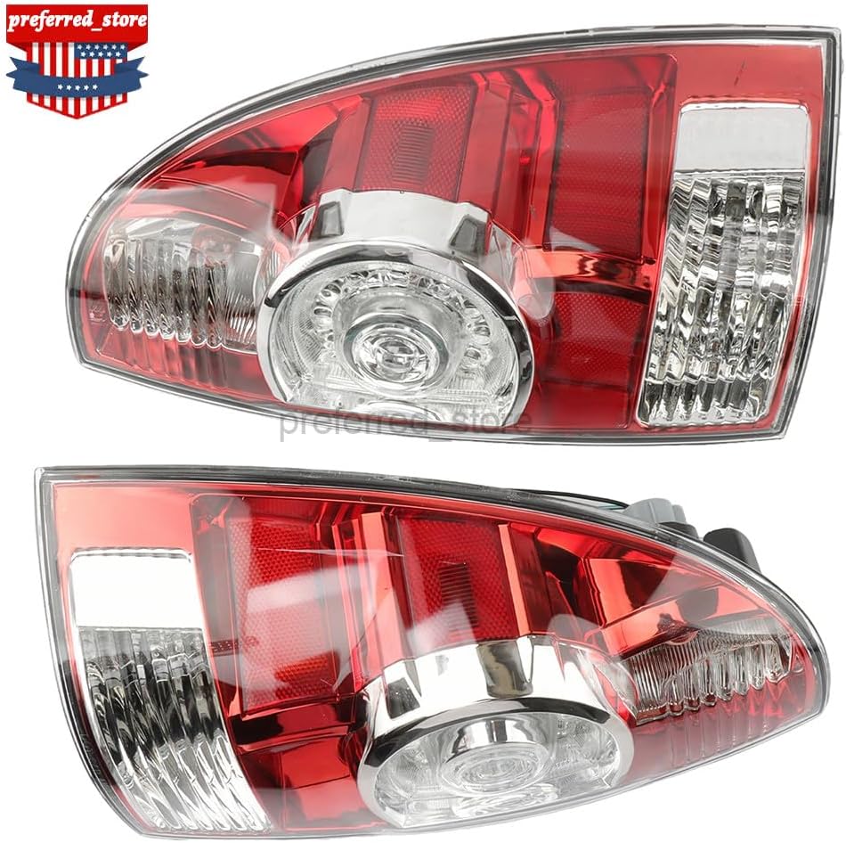 ya 4 8.24 baidi 2pcs LED Tail Lights Rear Brake Lamps Left+Right Fit For 2005-2015 for Toyota Tacoma