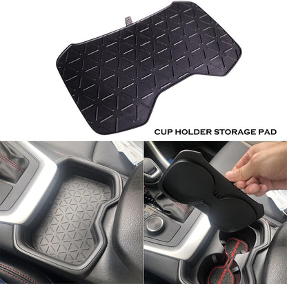ya 6 8.24 baidi for Toyota for RAV4 2020-2022 Water Cup Holder Storage Box Insert Tray Mats Pad 4PCS