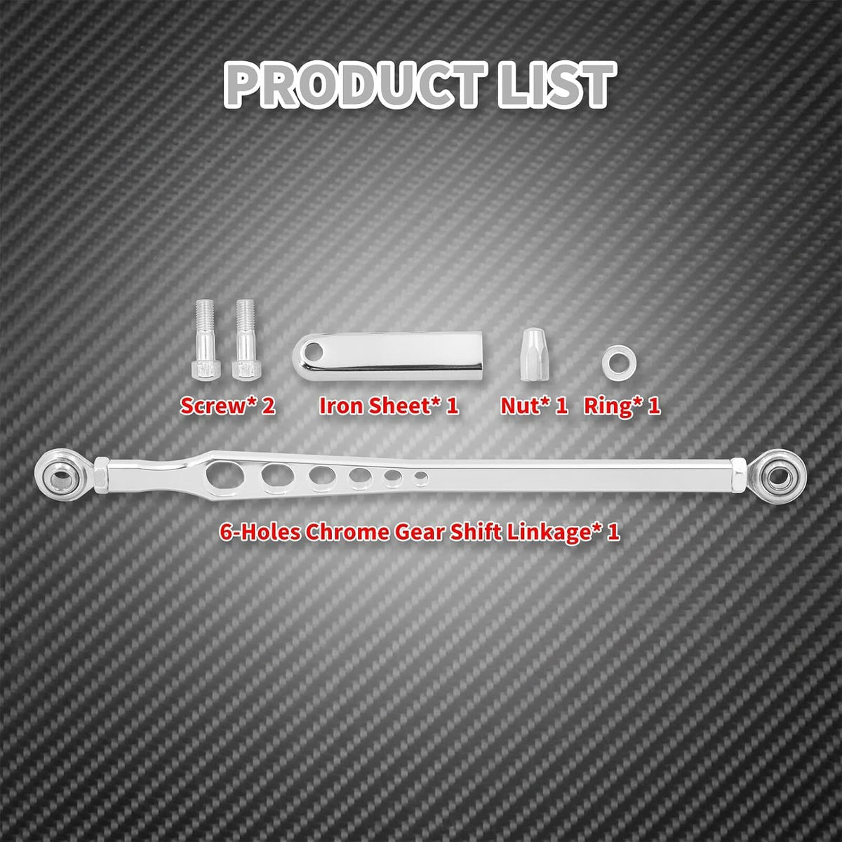 ya 28 10.13 zhengce Chrome 6 Holes Gear Shift Linkage Lever Fit for Harley Touring Dyna Softai
