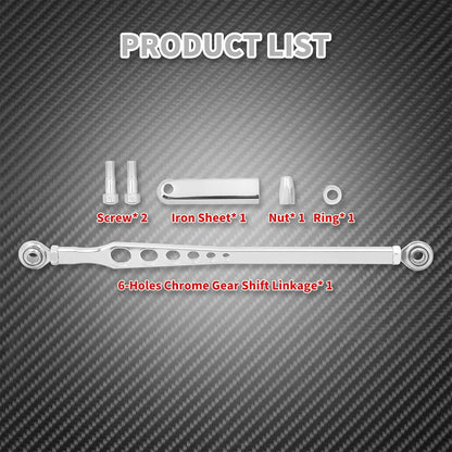 ya 28 10.13 zhengce Chrome 6 Holes Gear Shift Linkage Lever Fit for Harley Touring Dyna Softai