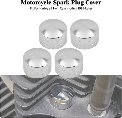 ya 7 8.24 baidi 4x Chrome Head Bolt Cover Fit for Harley Touring Sportster Softail Dyna Twin Cam