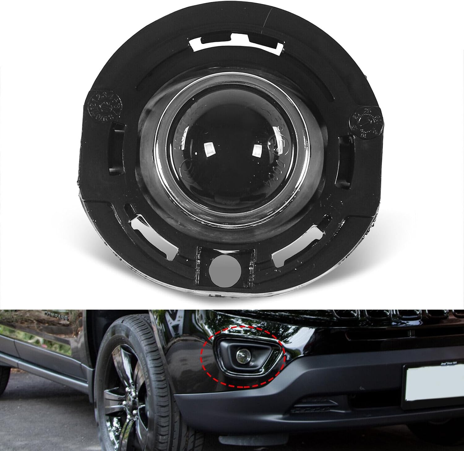 ya 4 8.24 baidi 2¡Á for Jeep Compass 2011 Nebelscheinwerfer Tagfahrlicht Links+Rechts 68140324AA