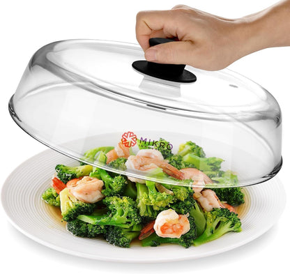 ya 14 9.20 baidi Microwave Oven Food Tray with Glass Splash Protection, BPA-, Dishwasher - 10.5-inch --1