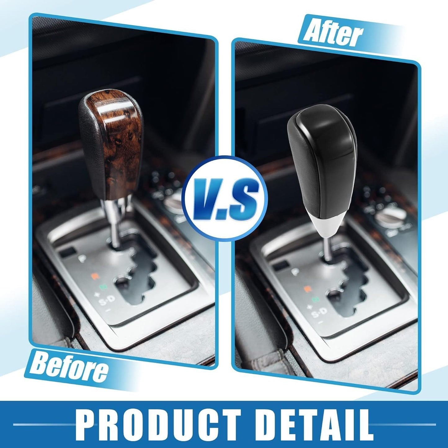 ya 4 8.24 baidi Piano Black for Toyota for 4Runner Sequoia Tundra Automatic Gear Shift Knob Shifter