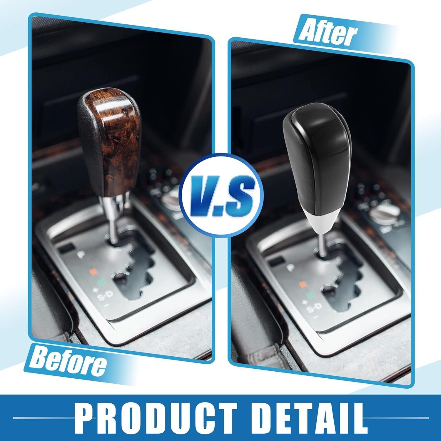 ya 4 8.24 baidi Piano Black for Toyota for 4Runner Sequoia Tundra Automatic Gear Shift Knob Shifter