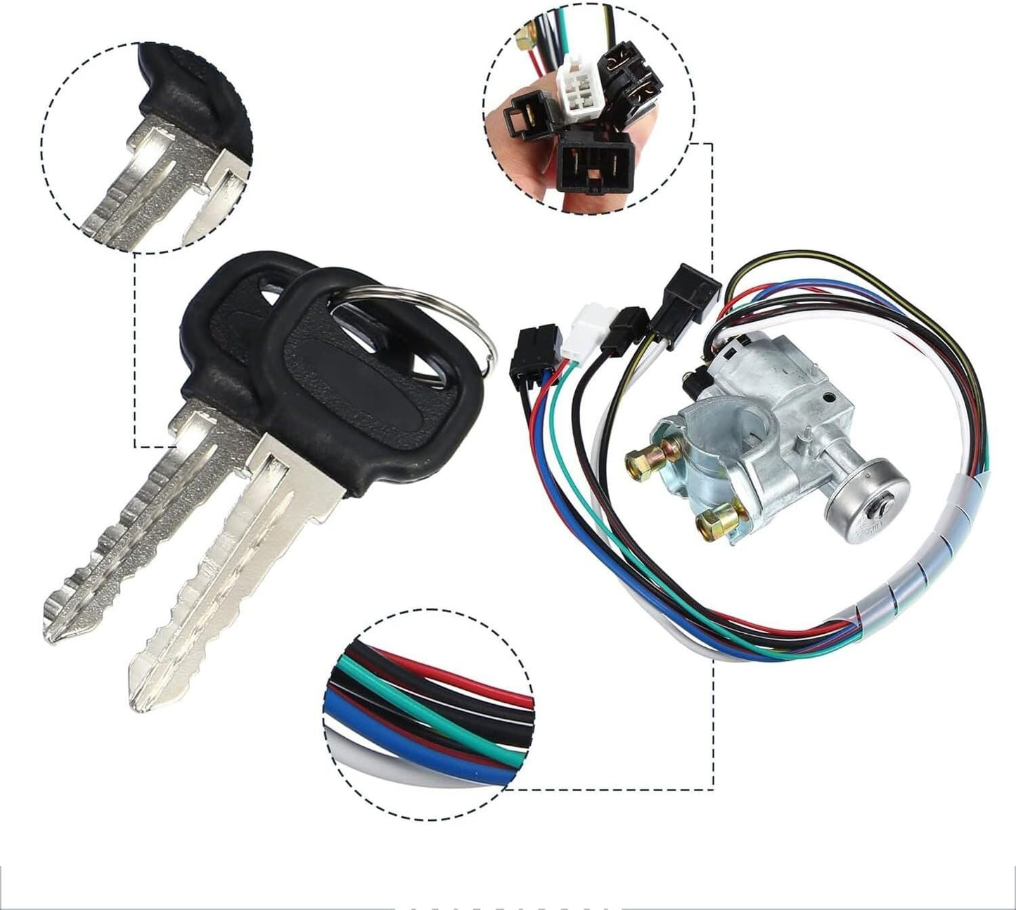 ya 7 8.24 baidi UB3976290 Ignition Switch W/2 Keys for Mazda Pickup 1986-1993 B2000 B2200 B2600