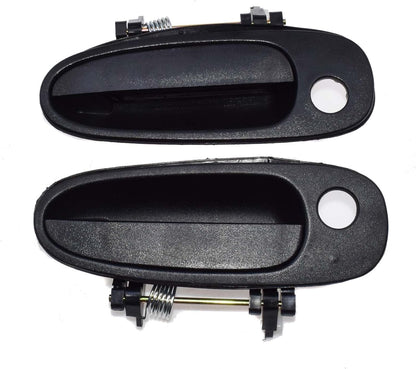 ya 5 8.10 Suitable for Toyota for Corolla 93-97 Exterior Door Handle Left and Right Black 2 Pieces