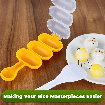 ya 14 9.20 baidi Onigiri Mold with Spoon - Shaker Kit and Sushi Mold for Onigiri Making-1