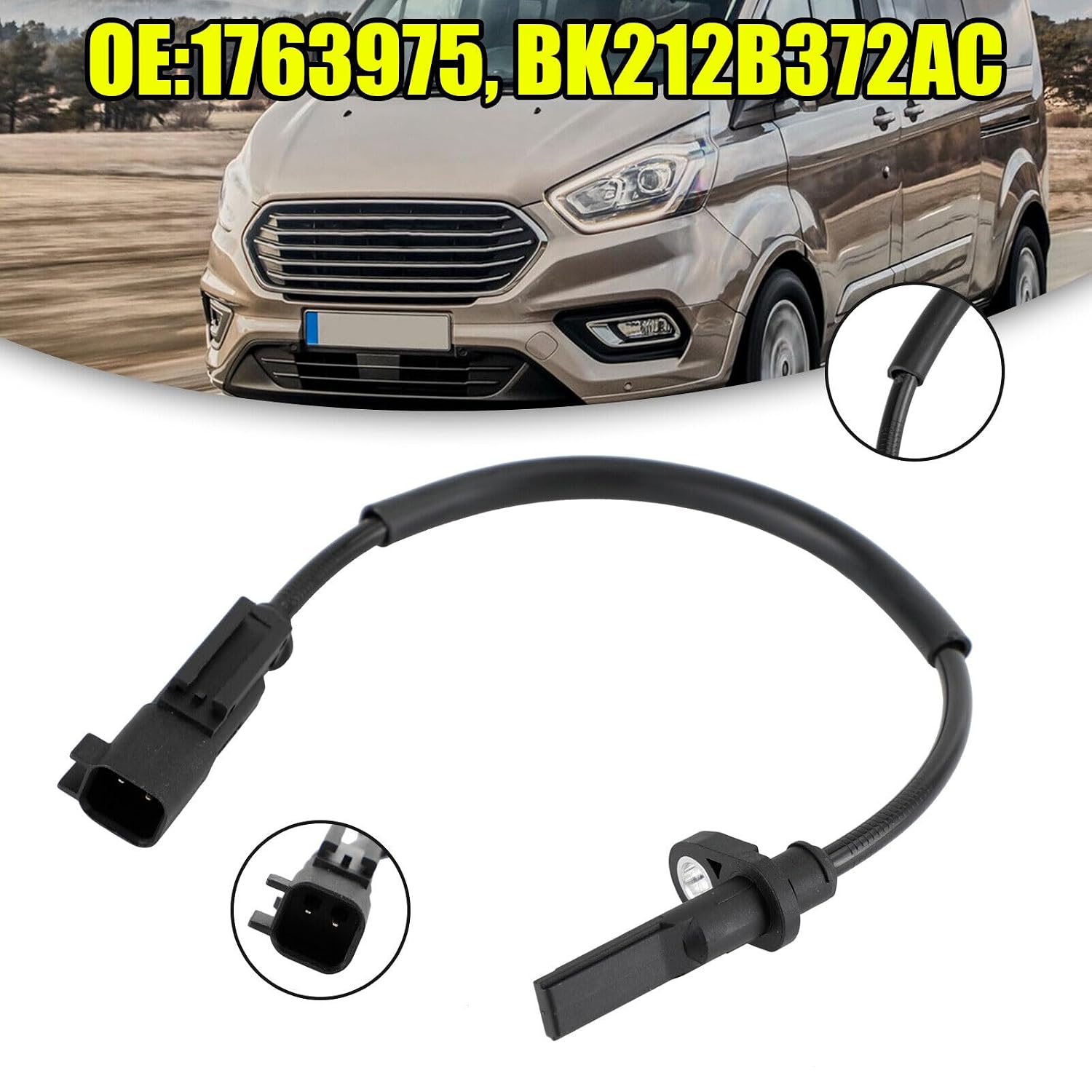ya 2 8.15 ABS Speed Sensor Front for Ford Tourneo Custom Transit MK8 2.2 BK212B372AC