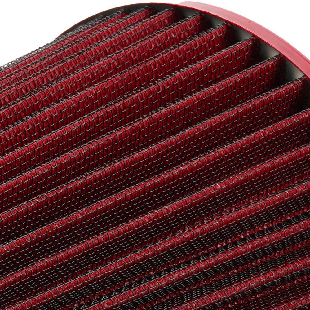 ya 13 9.15 baidi 3 76mm High Flow Inlet Cleaner Dry Filter Cold Air Intake Cone Replacement Red
