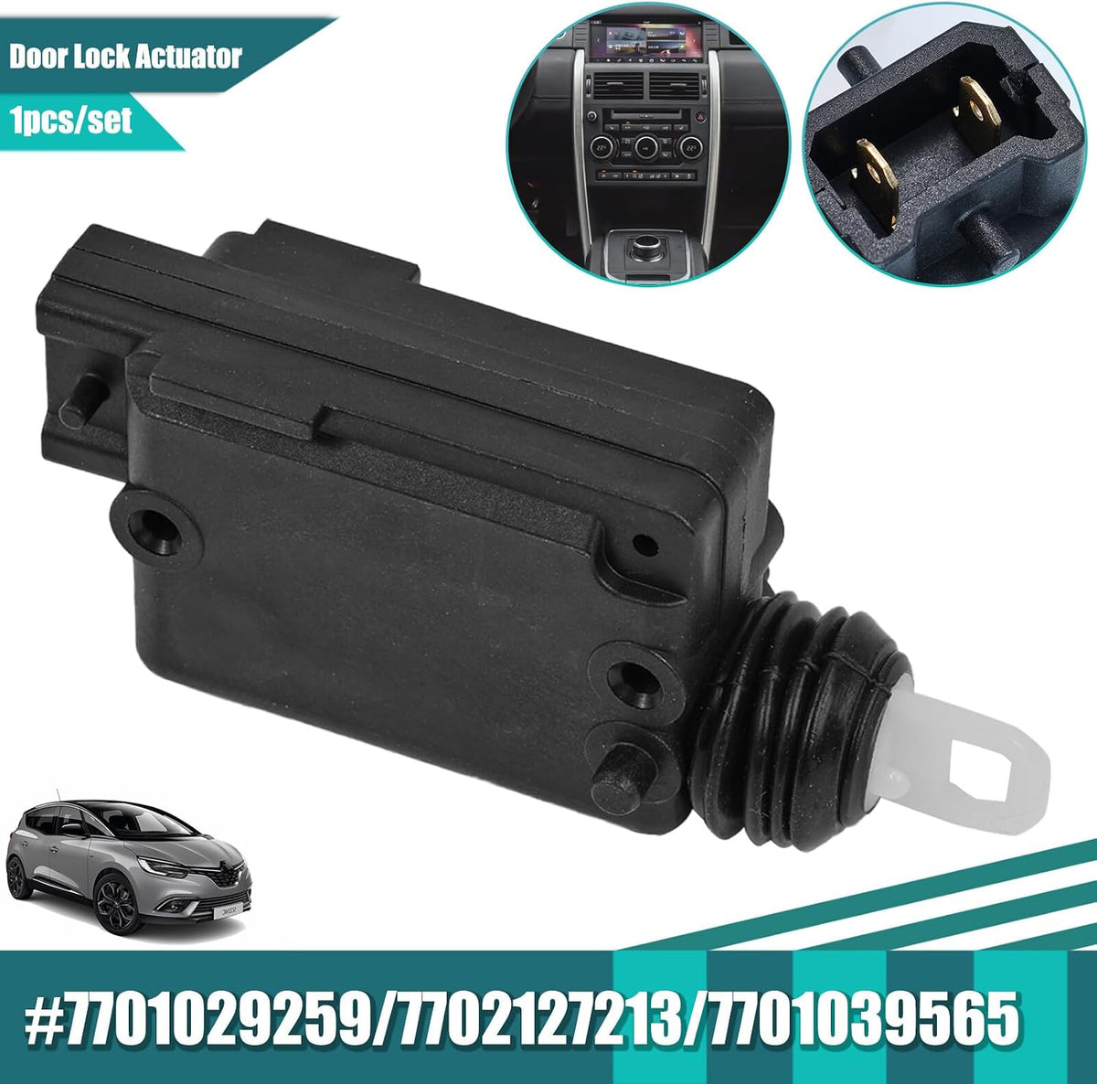 ya 11 9.14 baidiFront Or Rear Door Lock Actuator 7702127213 for for Renault Scenic Megane CLIO MK1 2