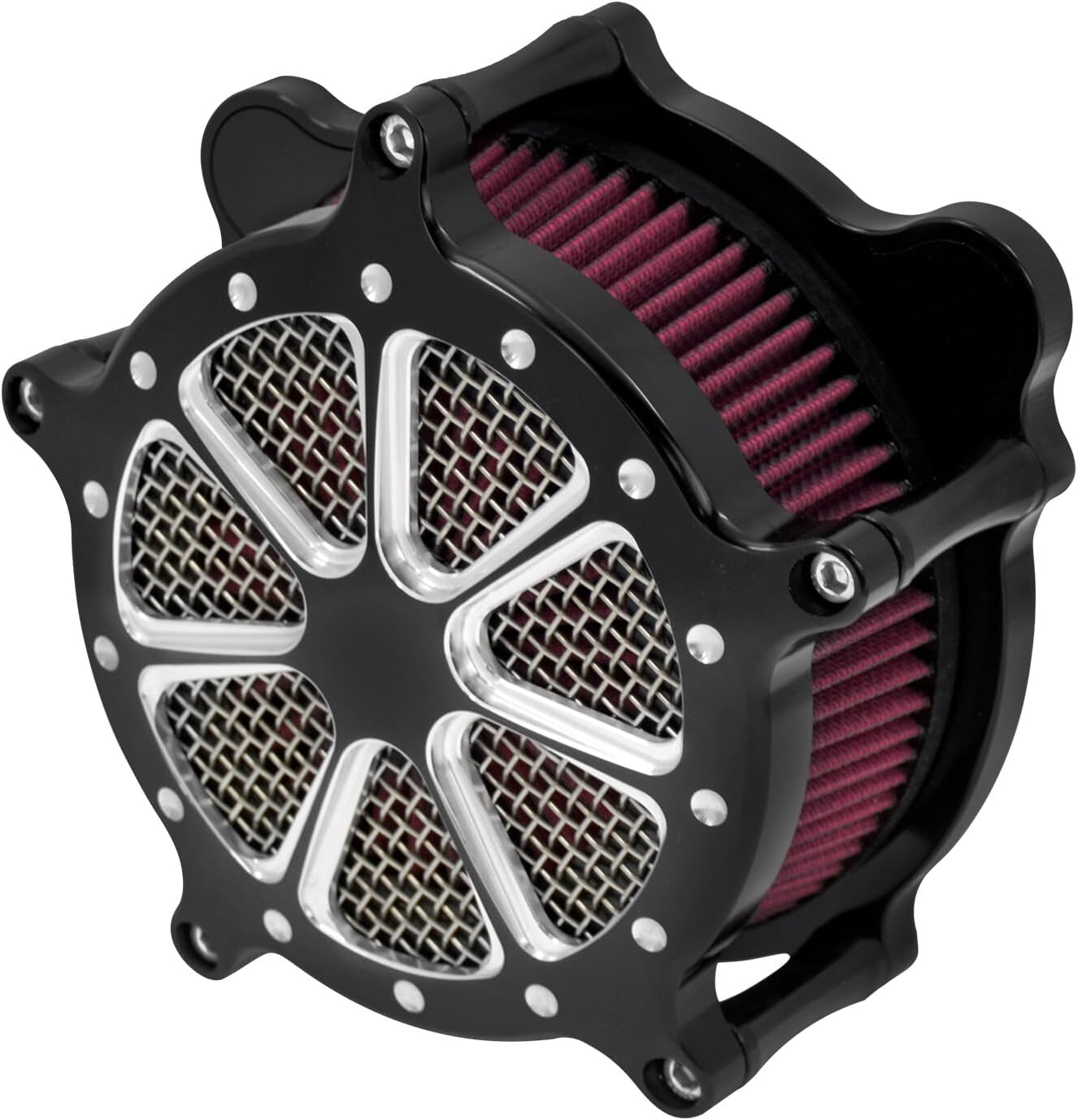 ya 8 8.24 baidi Black Air Cleaner Filter Red Intake for Harley Softail Breakout Fat Boy 00-2015