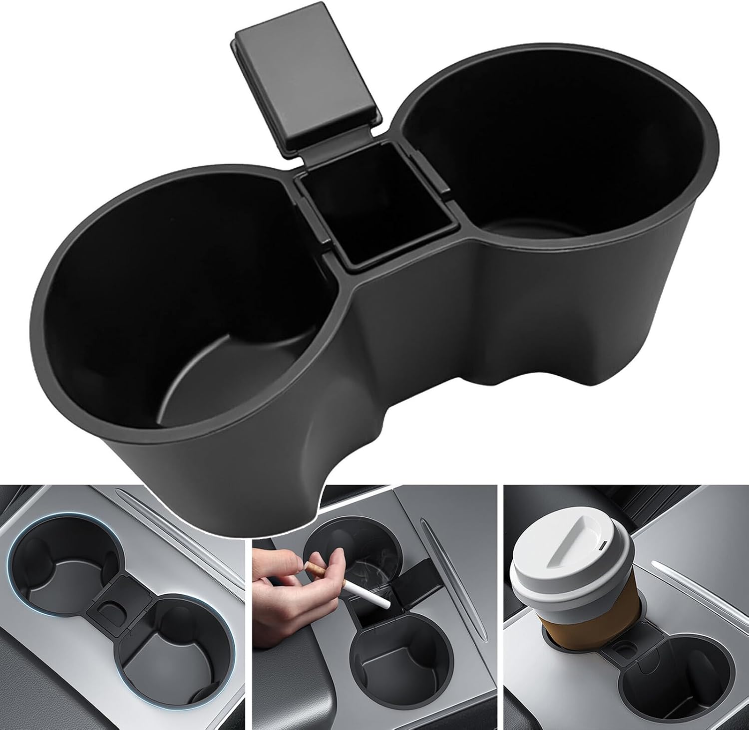 ya 6 8.24 baidi for Tesla Model 3 Y 2021-2023 Storage Box Car Water Cup Holder Limiter Non-Slip
