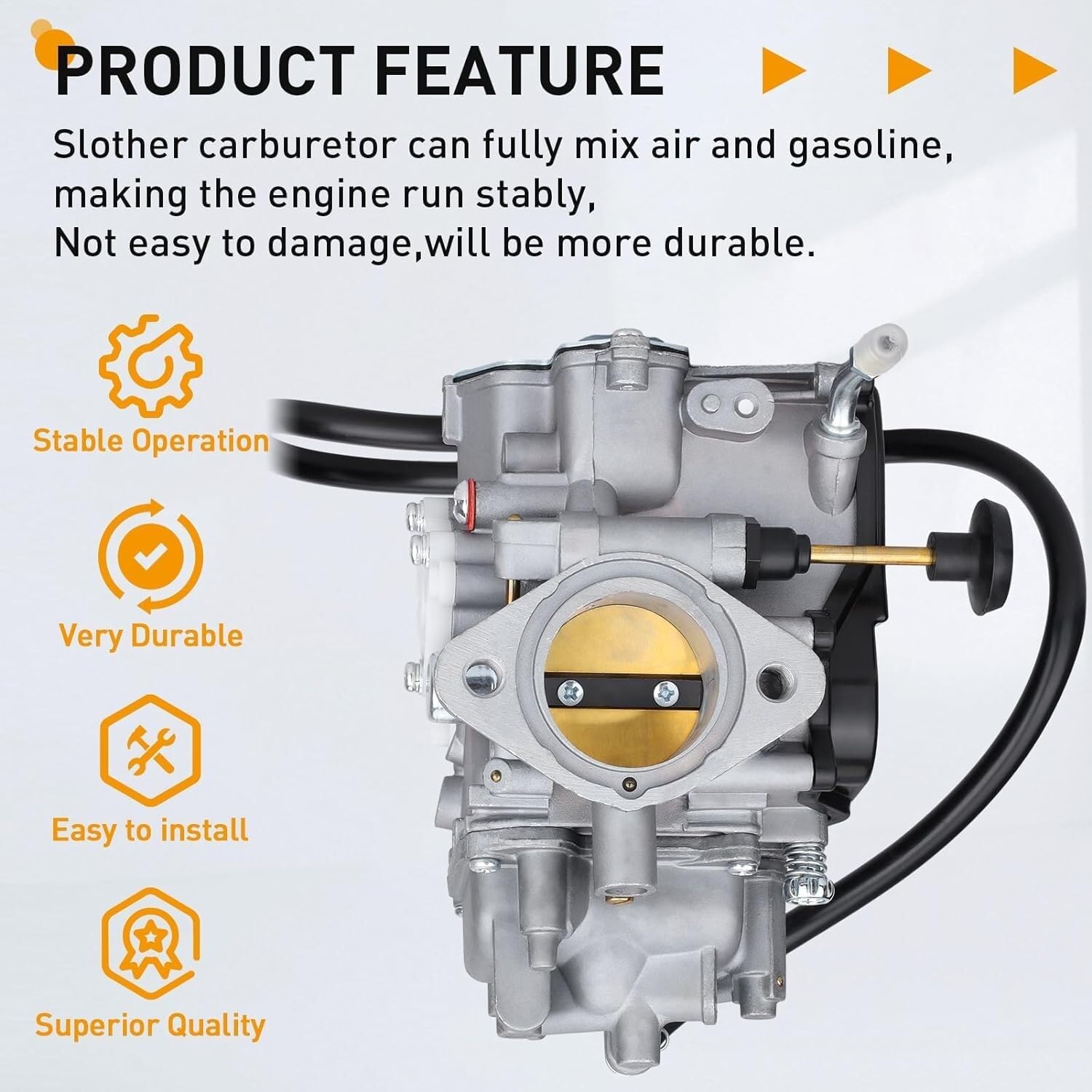 ya 2 8.15 YFM350 Carburetor for Yamaha Warrior 350 Big Bear 350 MOTO-4 350 YFM350 YFM350F
