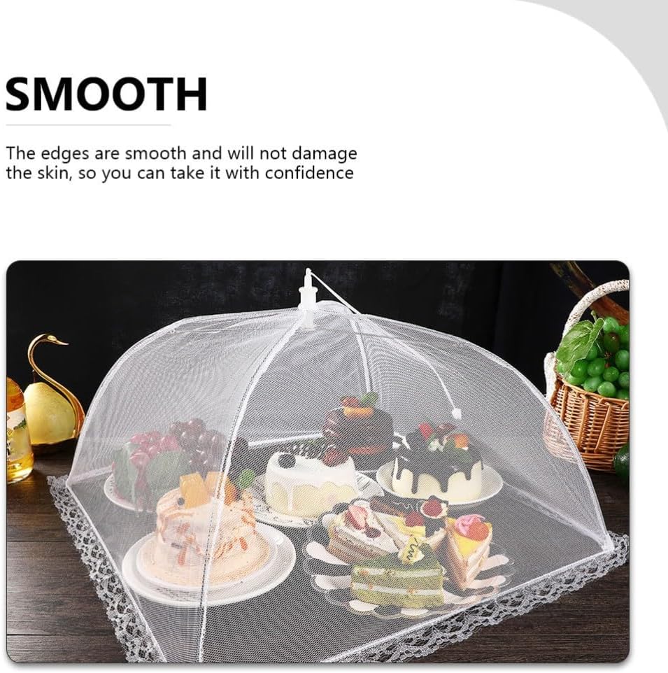 ya 14 9.20 baidi 3 Pcs Vegetable Cover Mesh Pool Party Plate Covers for Food Tent-1