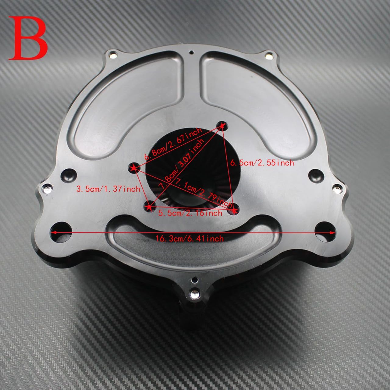 ya 8 8.24 baidi Motorcycle Red Air Cleaner Intake Filter Fit for Harley Dyna 00-17 Softail 00-15