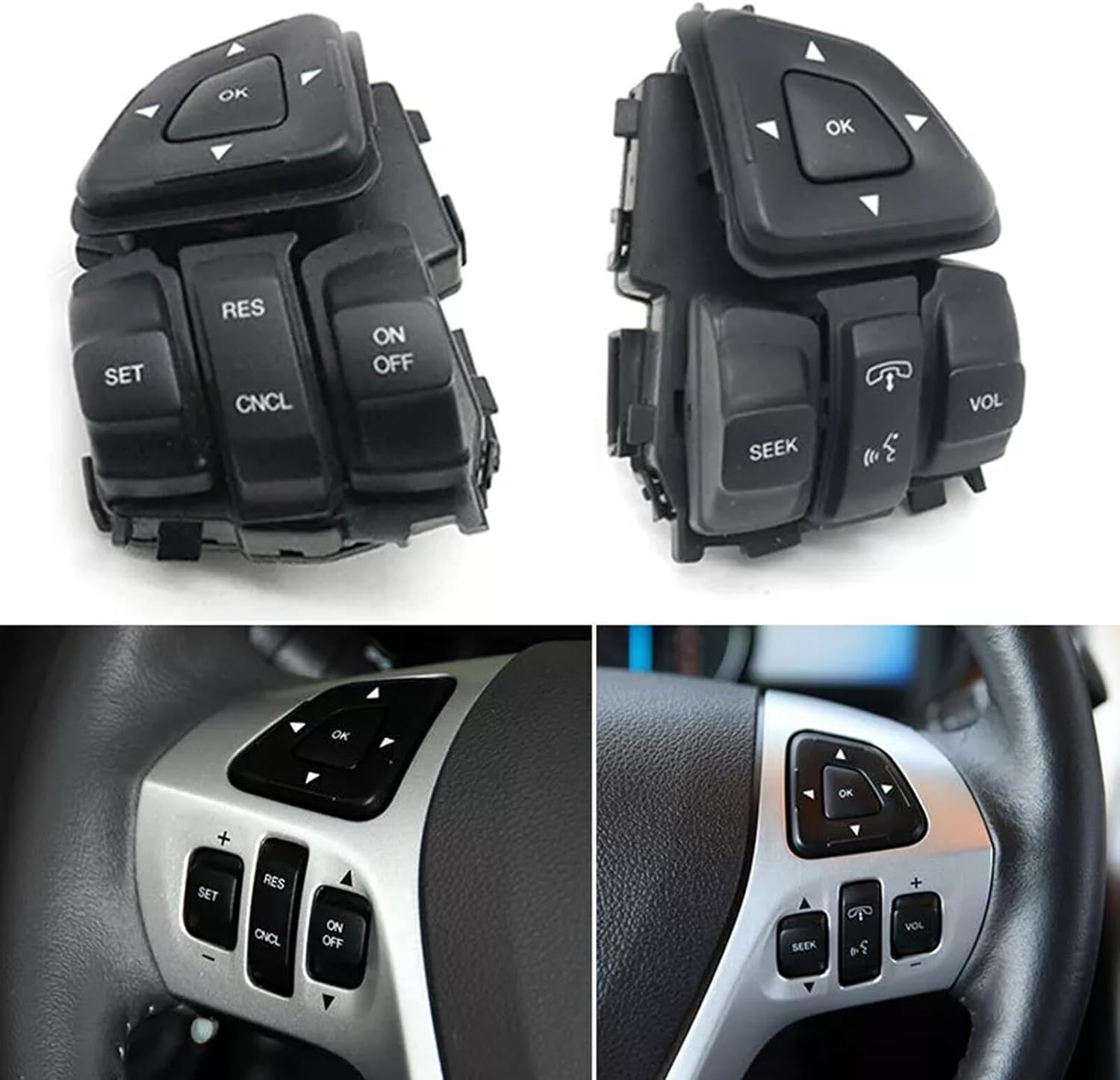 ya 4 8.24 baidi Steering wheel control switch multi-function button for Ford Edge Explorer 12-18