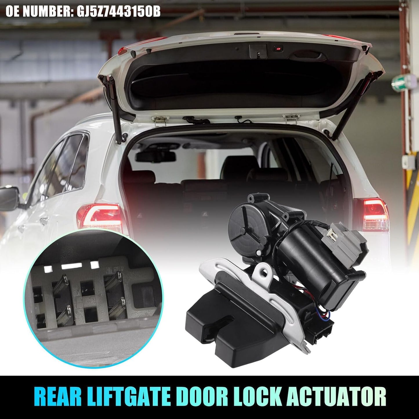 ya 5 8.10 Rear Liftgate Door Lock Actuator Motor for Ford Escape 2018-19 GJ5Z7443150B
