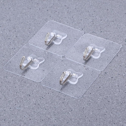 ya 26 10.21 baidi 5pcs Pack Transparent PVC Strong Suction Cup Sucker Window Wall Hooks Hanger