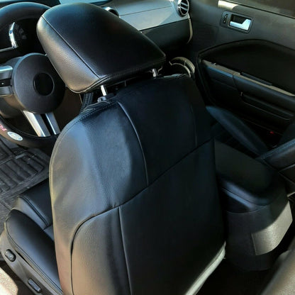 ya 5 8.24 baidi For 2007-09 for Ford for Mustang Driver Bottom-Top Lean Back Perforated for SEAT Cover Black