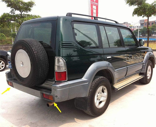 ya 4 8.10 for Toyota Prado LC90 FJ95 1998-02 Rear Bumper Fog Light Lamp Brake Replace Pair