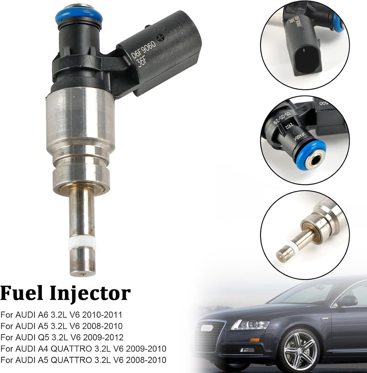 ya 14 9.20 zhengce 1PCS Fuel Injector 06E906036F for Audi Q5 A4 A5 A6 3.2L V6 2008-11 0261500-1