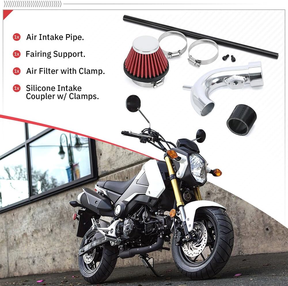 ya 5 8.24 baidi Short for Ram Air Intake System Kit For 2014-2020 for Honda Grom?125/ MSX125