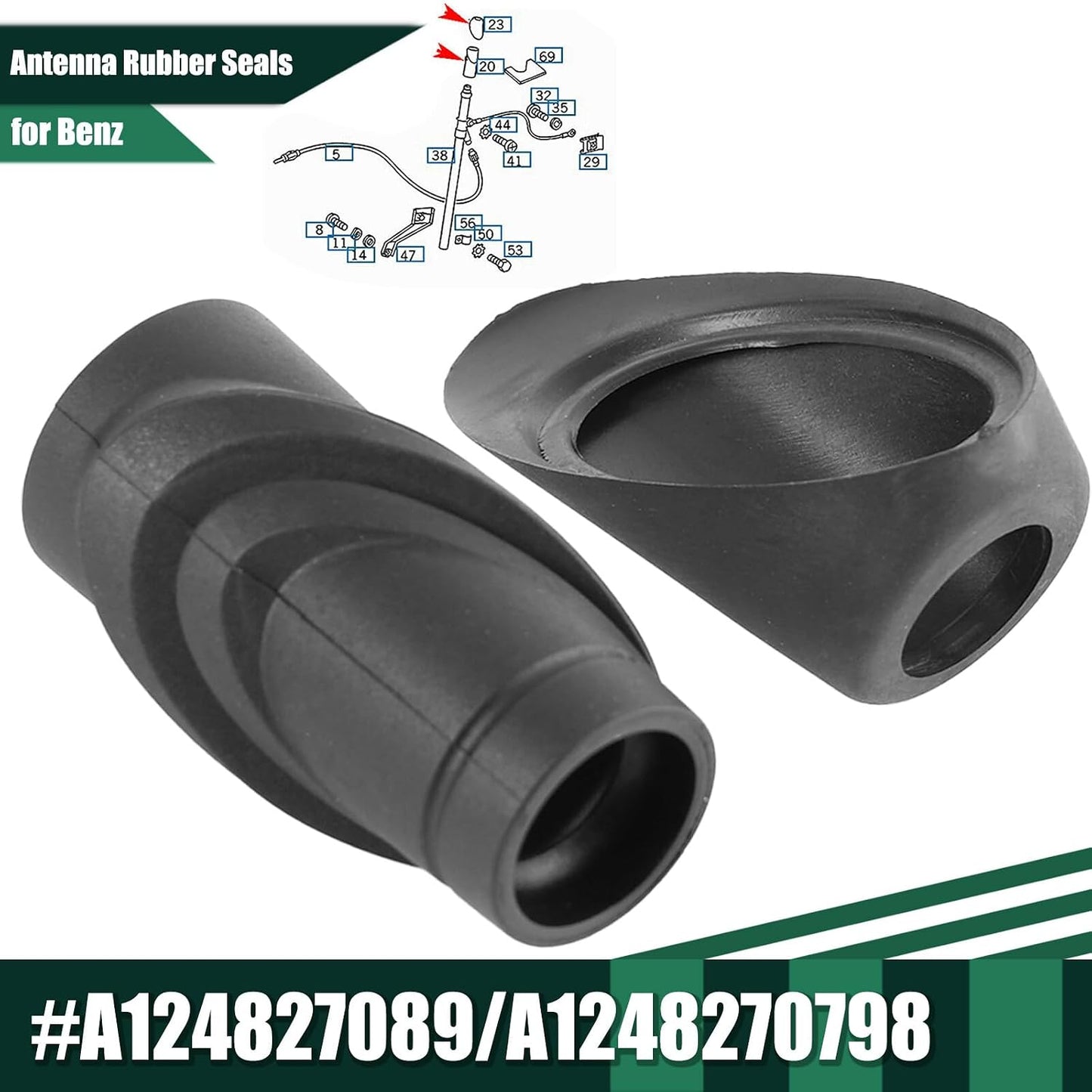 ya 6 8.24 baidi Antenna Rubber Seal Grommet for Mercedes-benz E-Class W124 A124 C124 A1248270898