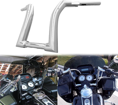ya 4 8.14 Chrome 14 Ape Hanger Handlebar 1.25 Riser for Harley Road King Road Glide 14-23