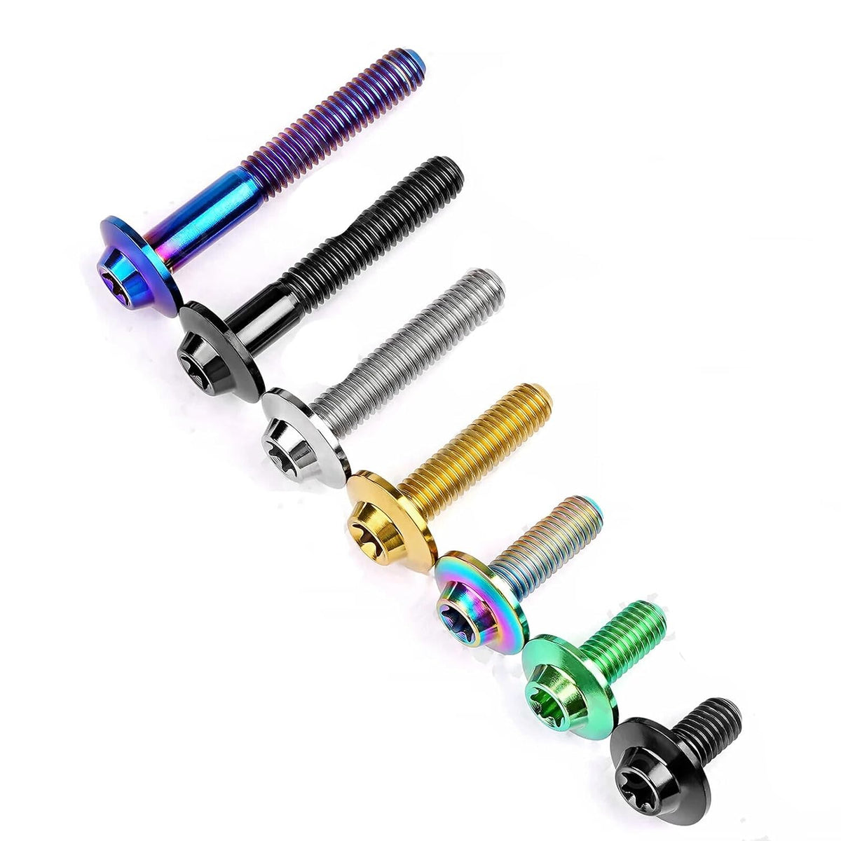 ya 16 10.20 baidi M5 M6 Titanium Bolt Butterfly Torx Head Ti Grade5 Screws 10 12 15 20 25 30 35mm