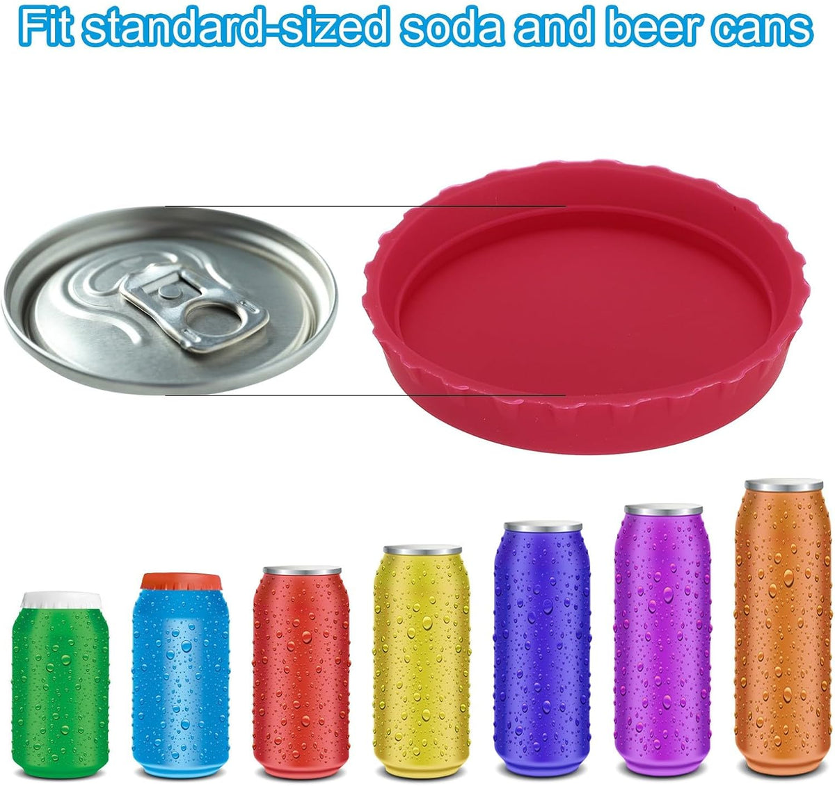 ya 14 9.20 baidi Silicone Soda Can Lids, 6Pcs Drink Cans Protector Cover Cap Blue/Gray-1